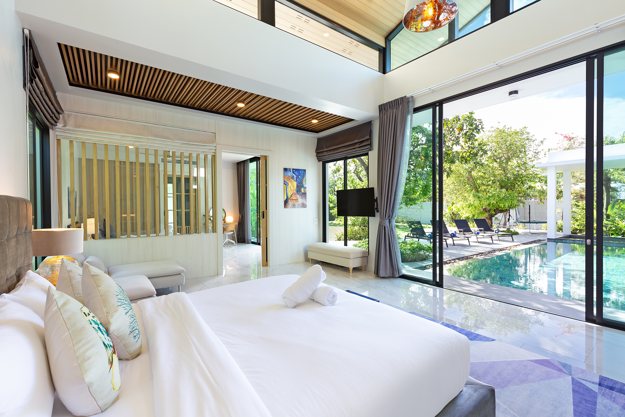 Master bedroom living room